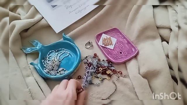 Украшения ручной работы. МК на варежки. смотреть онлайн