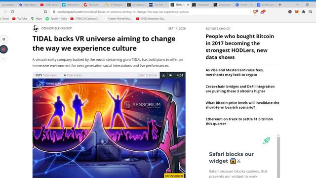 Let's Go to Sensorium Galaxy! Senso Token Price Prediction смотреть онлайн