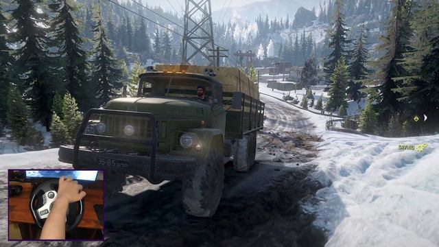 Landslide on the Highway with military truck (zli131) in (snow runner) смотреть онлайн