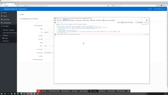 6 Debugging Oracle APEX Dynamic Actions смотреть онлайн
