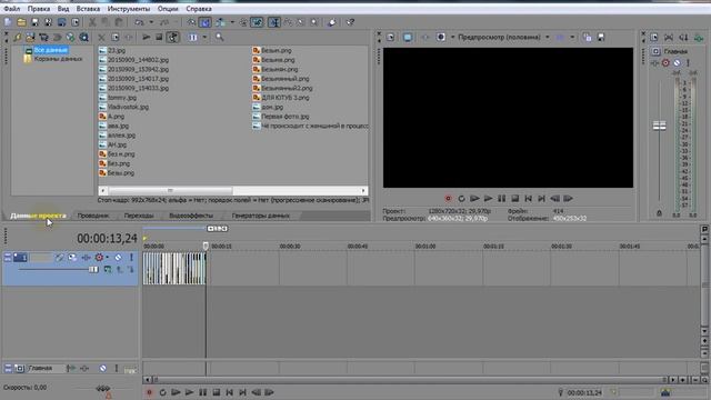 Сколько файлов находится в вашем проекте в Vegas Pro смотреть онлайн