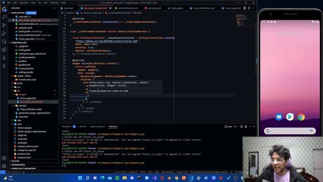 Flutter Tutorial Video Player with Control | VLC Media Player Package | play RTSP/HTTP link смотреть онлайн