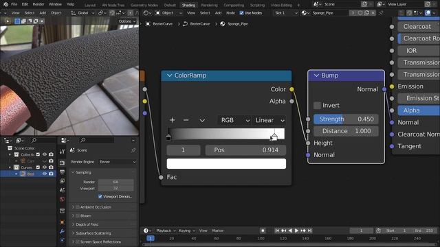 Sponge Material and Group Node with Geometry Nodes in Blender - Tutorial смотреть онлайн
