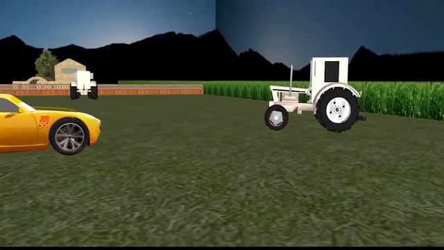 Cruz Ramirez Goes Tractor Tipping - Sketchup Animation Demo