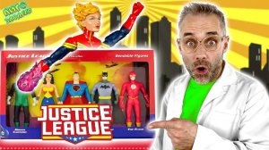 ДОКТОР ЗЛЮ И ЛИГА СПРАВЕДЛИВОСТИ - РАСПАКОВКА! БЭТМЕН, СУПЕРМЕН, ЧУДО-ЖЕНЩИНА И ФЛЭШ DC COMICS!