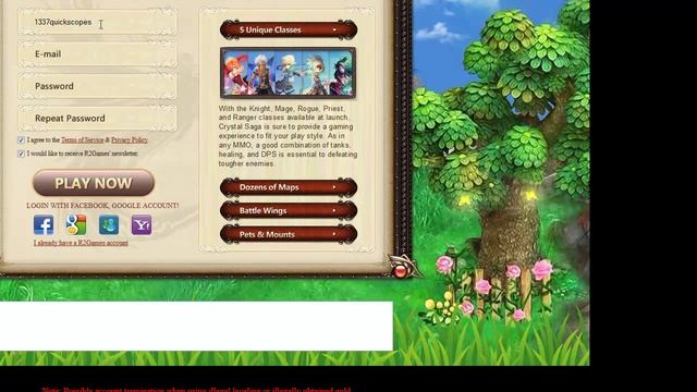 Free Online Game No Download - Crystal Saga смотреть онлайн