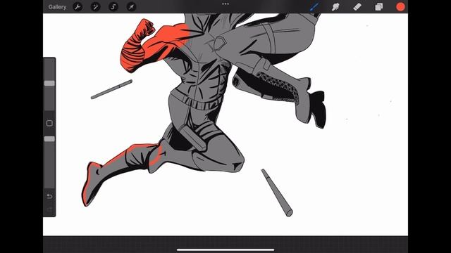 Comic Coloring in Procreate | Daredevil | Marvel | Timelapse смотреть онлайн