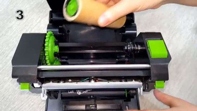 TSC TE244 TE344 Barcode Printer | Label Printer Setup Guide : How to Loading the Ribbon ? смотреть онлайн