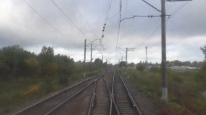 С. Петербург-Приозерск-Кузнечное из кабины машиниста поезда / St.Petersburg from train driver`s cab