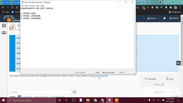 SMTP CONFIGURATION (USING CPANEL) смотреть онлайн
