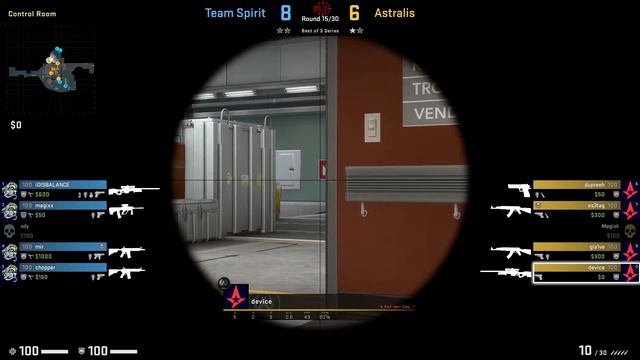CSGO POV ASTRALIS DEVICE(20/14) VS TEAM SPIRIT NUKE ESL Pro League Season 12 Europe PLAYOFF 01.10.2 смотреть онлайн