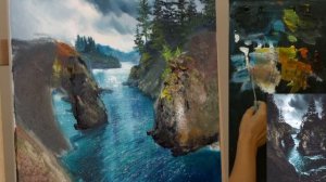 Вебинар от Ольги Базановой - "Перед грозой". Пишем маслом