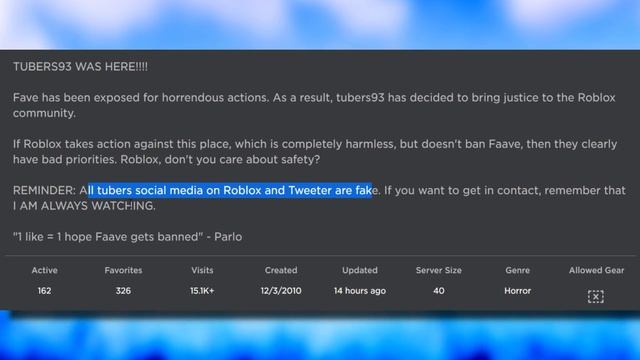TUBERS93 IS GETTING FAVE BANNED!? [GAME HACKED] (ROBLOX) смотреть онлайн
