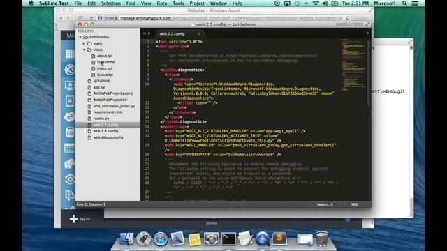 PTVS 2.1: MacOS Git deployment for Azure Web Sites смотреть онлайн