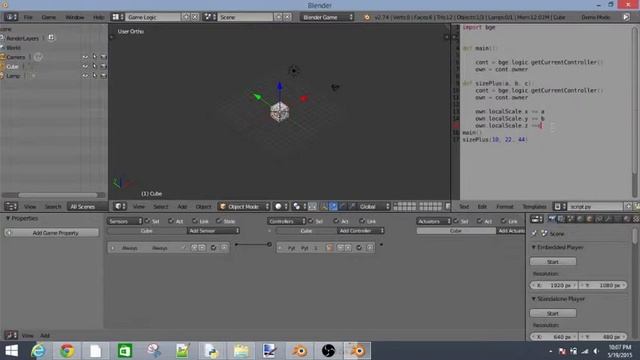 How To Make A Scaling Function In Blender Game Engine смотреть онлайн