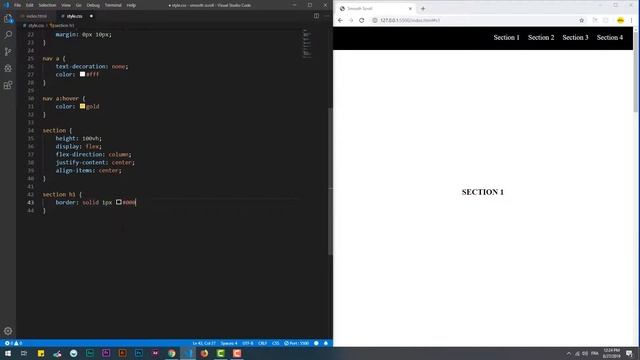 Smooth Scroll Without Javascript Libraries смотреть онлайн