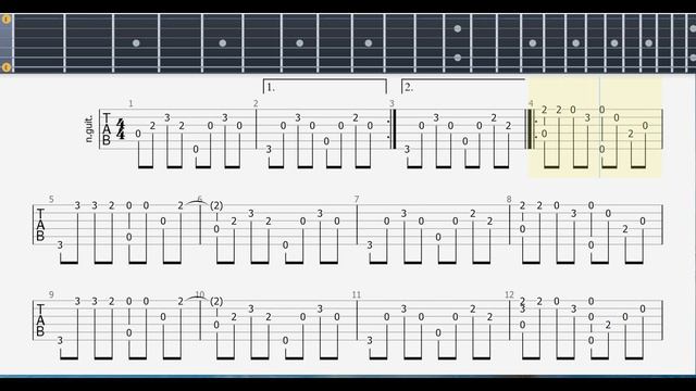 Love Is All Around | Easy Fingerstyle TAB смотреть онлайн