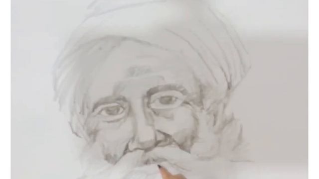 How to draw Old Man! Quick pencil sketch! 2020 смотреть онлайн