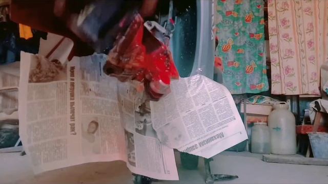 ПОКРАСКА ПЕРЕДНЕГО СУППОРТА НА СКУТЕРЕ™~вид имеет? #pedagts #покраска