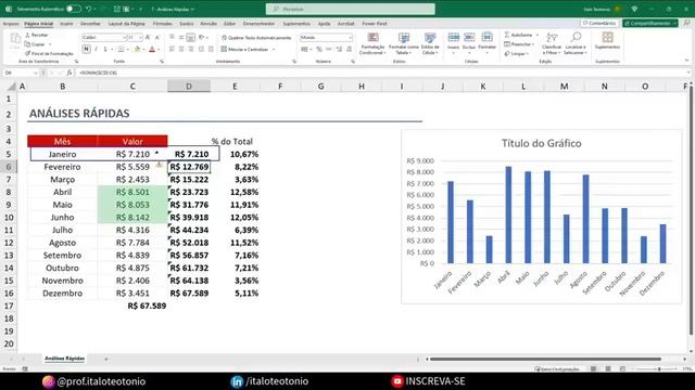 Curso Gratuito de Excel - Aula 04 - Fórmulas e Recursos do Mercado de Trabalho смотреть онлайн