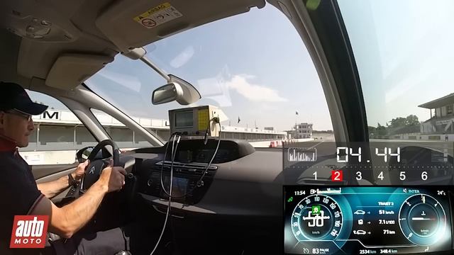 2015 Citroën C4 Picasso 1.6 Blue HDi : 0 à 100 km/h sur le circuit de Montlhéry - AutoMoto смотреть онлайн