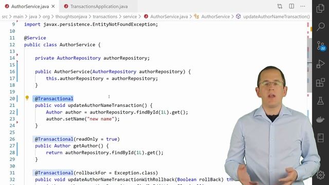 Spring & Spring Data JPA: Managing Transactions смотреть онлайн