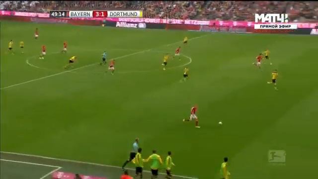 Бавария Боруссия гол Робена 3-1 смотреть онлайн