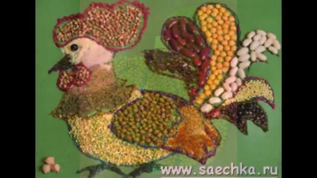 Творчество с ребенком - Аппликации крупами смотреть онлайн