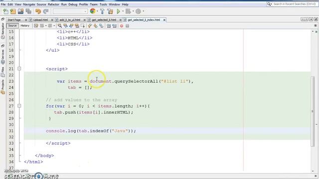 JavaScript - How To Get Selected LI index From UL List In JS [with source code] смотреть онлайн