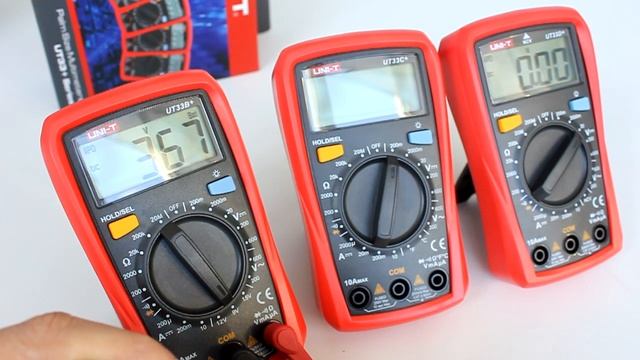 UT33B+, UT33C+, UT33D+ мультиметры Uni-Trend, обзор функциональности, оценка точности измерений смотреть онлайн