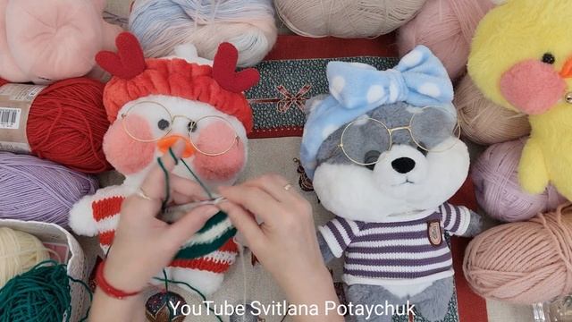 Класс! Модное платье для уточки Лалафанфан! Вяжу много одежды уточке Lalafanfan DIY Knitting Duck смотреть онлайн