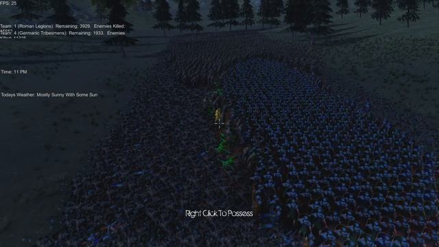 Massive 32000 Roman v Barbarian Battle of Teutoburg Forest - Ultimate Epic Battle Simulator Gamepla смотреть онлайн