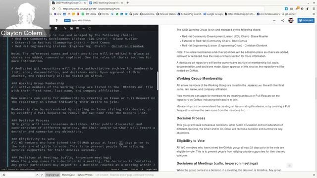 OKD Working Group Meeting Sept 3 2019 смотреть онлайн