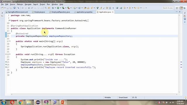 Inserting Data into a Database using JdbcTemplate and Spring Boot | Spring Boot Tutorial смотреть онлайн