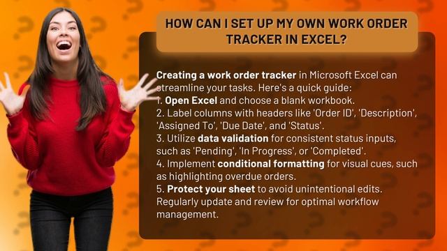 How Can I Set Up My Own Work Order Tracker in Excel? смотреть онлайн