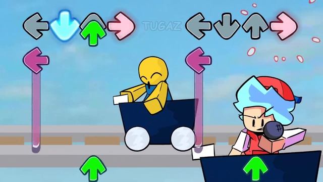 FNF VS Roblox - Funkin’ on the Heights (FNF Cart Ride) смотреть онлайн