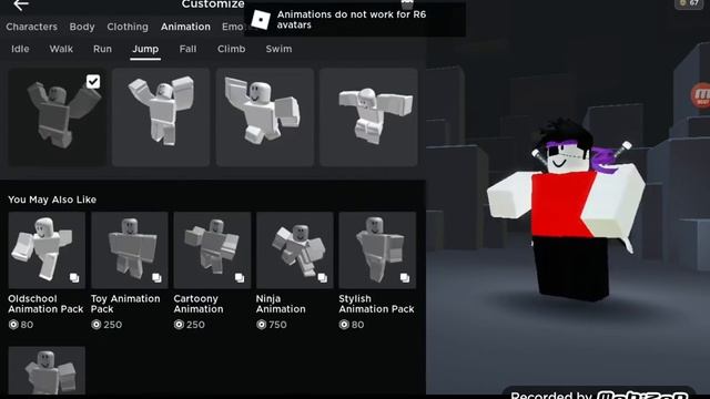 So R6 Has An Animation Pack?! (Roblox) смотреть онлайн