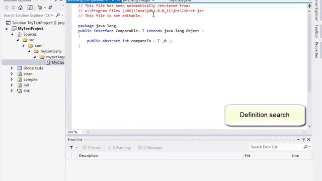 Java development under Visual Studio: editor features смотреть онлайн