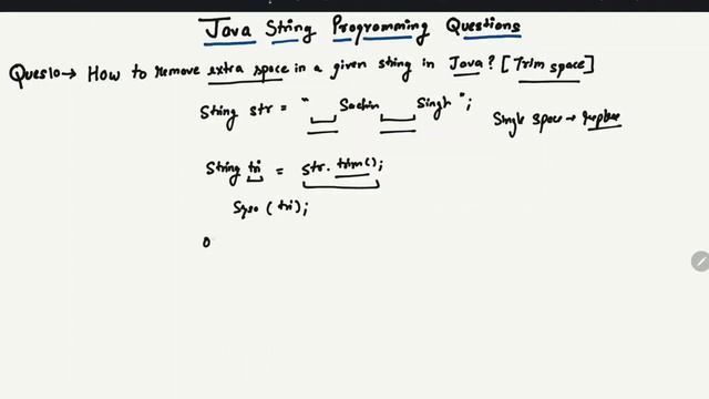 How to Remove Extra Space (Trim Function) in a String in java (Hindi) | Java String Questions Serie смотреть онлайн