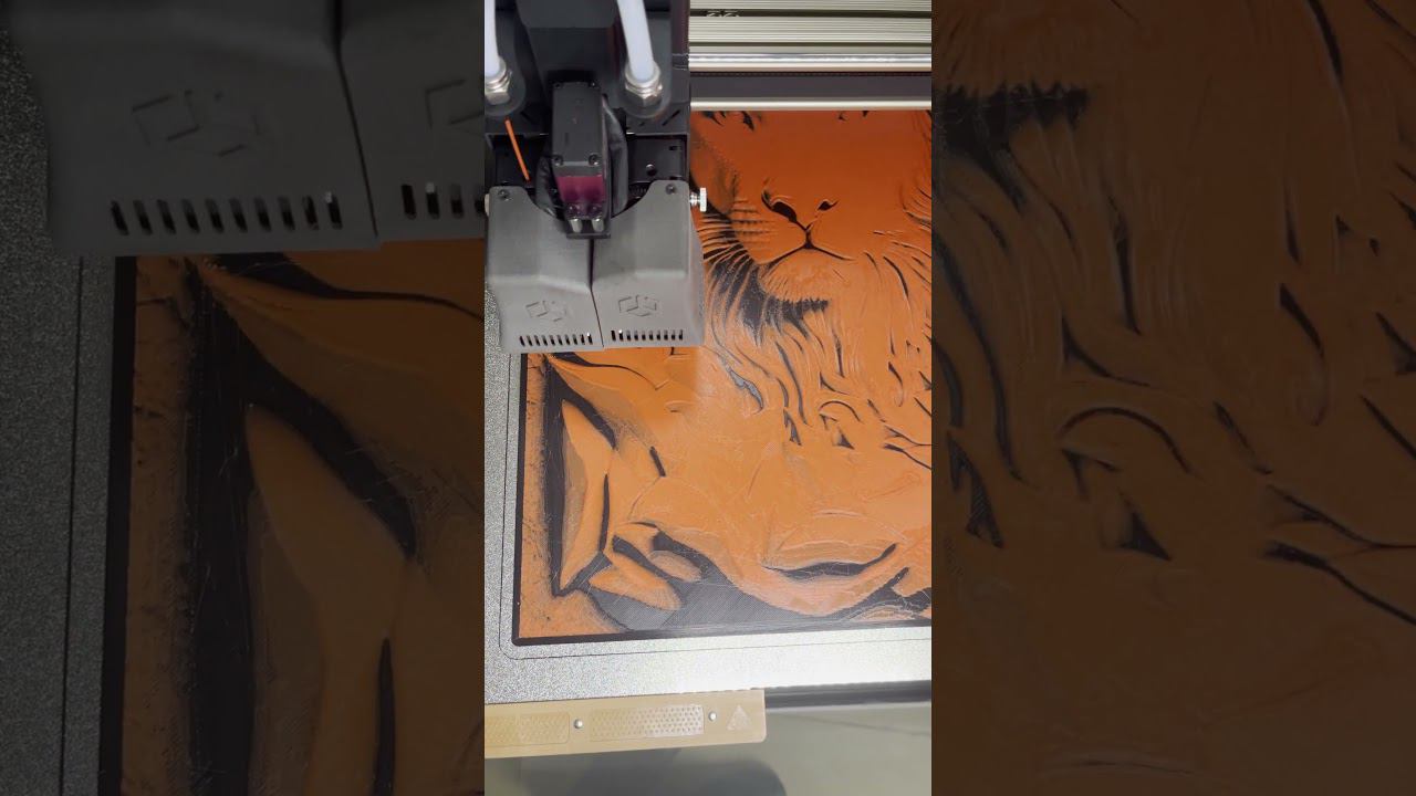 Печатаем настоящее искусство на 3D принтере Creatbot D600 Pro2! Бизнес по 3D печати картин? #Shorts смотреть онлайн