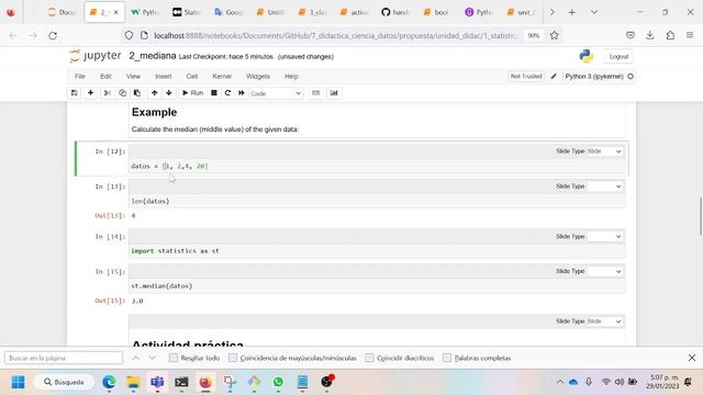 ¿Cómo calcular la mediana con el módulo statistics de Python? смотреть онлайн