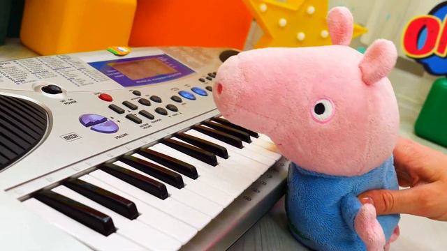 Свинка Пеппа и музыкальная группа🎸 Видео для детей про игрушки Peppa Pig смотреть онлайн