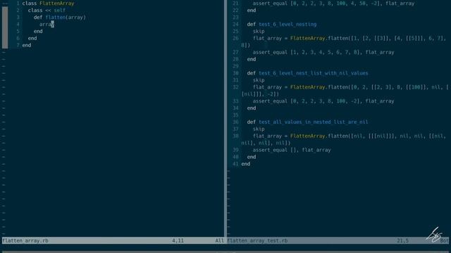 exercism.io 39 flatten array смотреть онлайн
