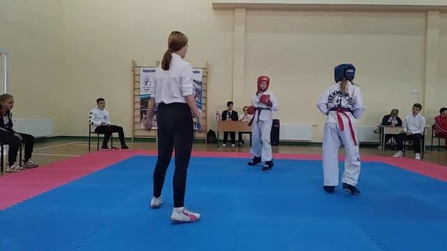 Липенко А. - Воробина Д. раунд 2- Чемпионат Харьковской области таеквондо ITF 2019 смотреть онлайн