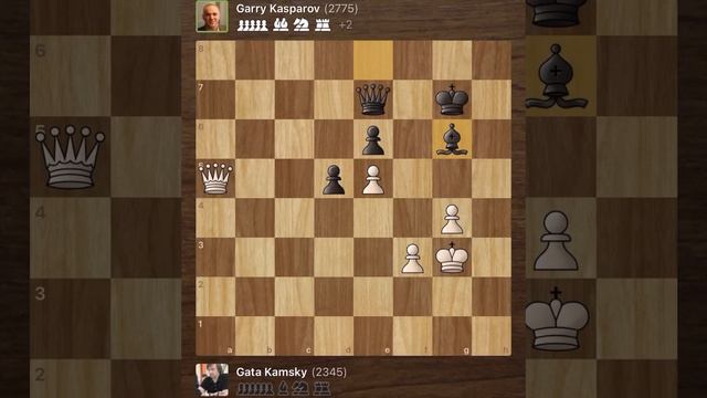 Gata Kamsky Vs Garry Kasparov • New York-USA, 1989