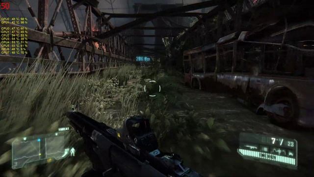 Crysis 3 Fps test / HD 1920x1080 / Very High / 8xMSAA / GTX 680 SLI смотреть онлайн