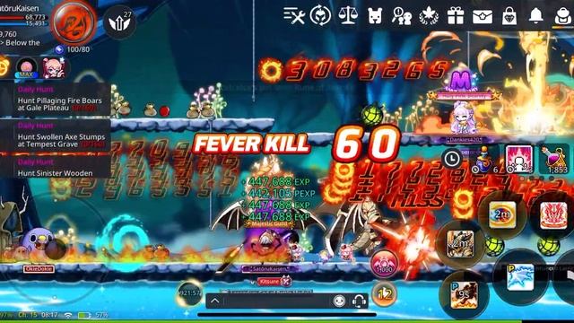 Maplestory M [枫之谷M] - 5th Job Kaiser Auto Battle In Arcane Force 80 Map смотреть онлайн