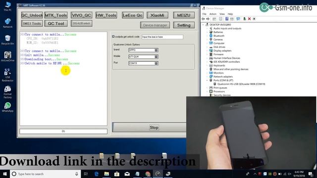 OPPO A71 /A71K (CPH1801) Remove Pattern Lock And FRP Lock By MRT Dongle 2.56 Crack смотреть онлайн