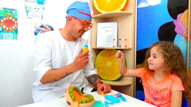 История Нади и папы - Надя собралась лечить зубы смотреть онлайн