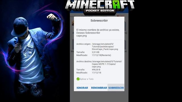 ✔COMO PONERSE CAPA EN MINECRAFT PE 1.7 1.8 1.9 смотреть онлайн